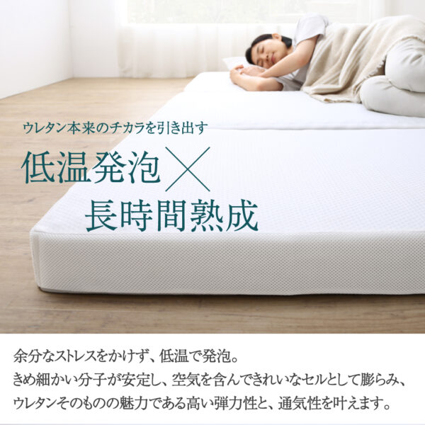 CospaSleep三つ折りマットレス敷布団　超熟 高反発 高通気 体圧分散 抗菌防臭 ベストセラーモデル - 画像 (7)